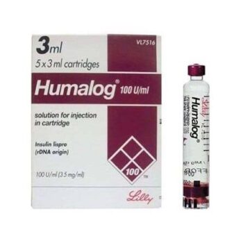 HUMALOG 100IU 5 CART