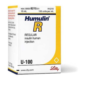 HUMULIN R 100 UNITS PER ML 10ML
